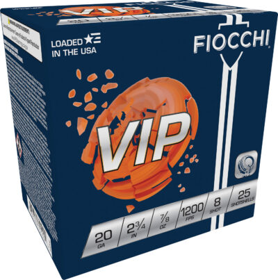 Fiocchi 20VIP8 Exacta Target VIP 20Gauge 2.75″ 7/8oz 8Shot 25 Per Box/10 Case