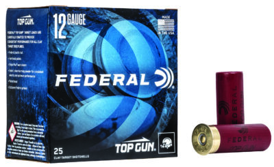 TOP GUN 12 GAUGE 2-3/4” #8 SHOT SHOTGUN AMMO TOP GUN 12 GAUGE 2-3/4” 1OZ #8 SHOT 1180 FPS 25/BOX