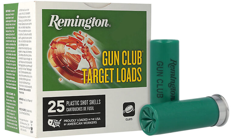 GUN CLUB TARGET 12 GAUGE 2-3/4'' #8 SHOT SHOTGUN AMMO GUN CLUB TARGET 12 GA 2-3/4'' 1-1/8OZ #8 SHOT 1200 FPS 25/BOX