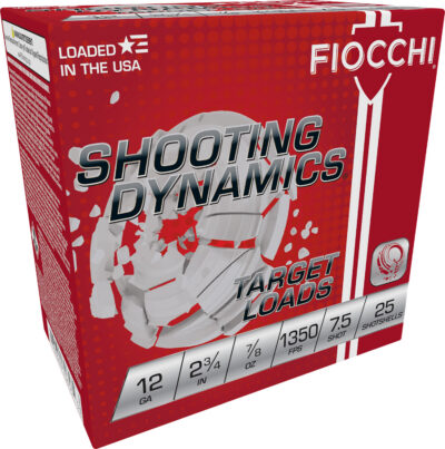 SHOOTING DYNAMICS TARGET 12GA 2-3/4” #7.5 SHOT SHOTGUN AMMO SHOOTING DYNAMICS TARGET 12GA 2.75” 7/8OZ #7.5 SHOT 25/BOX