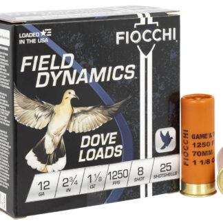 DOVE & QUAIL 12 GAUGE 2-3/4'' #8 SHOT SHOTGUN AMMO DOVE & QUAIL 12 GAUGE 2-3/4'' 1-1/8OZ #8 SHOT 25/BOX