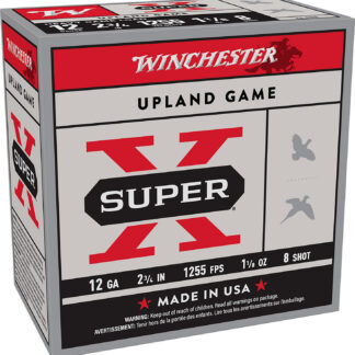 SUPER-X 12 GAUGE 2-3/4'' #8 SHOT SHOTGUN AMMO SUPER-X 12 GAUGE 2-3/4'' 1-1/8 OZ #8 SHOT 25/BOX
