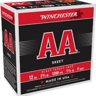Winchester Ammo AAM129 AA Heavy 12Gauge 2.75" 1 1/8oz 9Shot 25 Per Box/10 Case