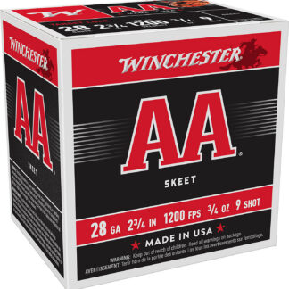 AA 28 GAUGE 2-3/4'' #9 SHOT SHOTGUN AMMO AA 28 GAUGE 2-3/4'' 3/4 OZ #9 SHOT 25/BOX