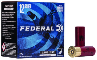 Federal H1266 Game-Shok High Brass 12Gauge 2.75" 1 1/4oz 6Shot 25 Per Box/10 Case