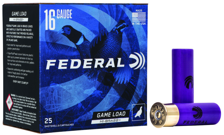 Federal H16375 Game-Shok High Brass 16Gauge 2.75" 1 1/8oz 7.5Shot 25 Per Box/10 Case