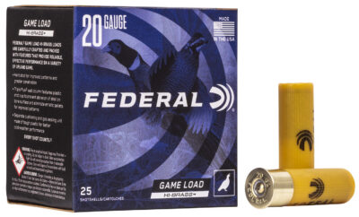 Federal H20475 Game-Shok High Brass 20Gauge 2.75" 1oz 7.5Shot 25 Per Box/10 Case