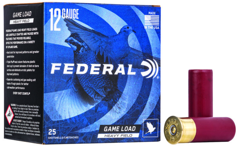 Federal H12375 Game-Shok Heavy Field 12Gauge 2.75" 1 1/8oz 7.5Shot 25 Per Box/10 Case