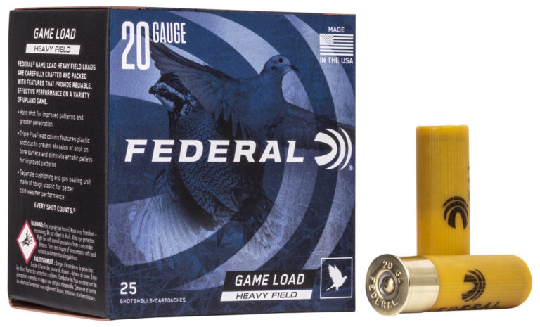 Federal H2026 Game-Shok Heavy Field 20Gauge 2.75" 1oz 6Shot 25 Per Box/10 Case