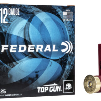 TOP GUN 12 GAUGE 2-3/4'' #7.5 SHOT SHOTGUN AMMO TOP GUN 12 GAUGE 2-3/4'' 1-1/8OZ #7.5 SHOT 1145 FPS 25/BOX
