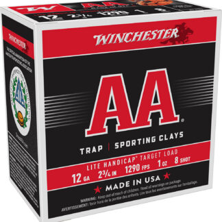 AA LITE HANDICAP 12 GAUGE 2-3/4'' #8 SHOT SHOTGUN AMMO AA LITE HANDICAP 12 GAUGE 2-3/4'' 1OZ #8 SHOT 25/BOX