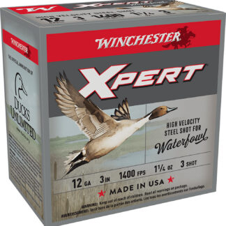 XPERT WATERFOWL 12 GAUGE 3'' #3 SHOT SHOTGUN AMMO XPERT WATERFOWL 12 GAUGE 3'' 1-1/4 OZ #3 SHOT 25/BOX