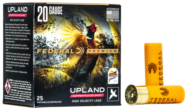 Federal PF20475 Premium Wing-Shok Pheasant Forever High Velocity 20Gauge 2.75" 1oz 7.5Shot 25 Per Box/10 Case