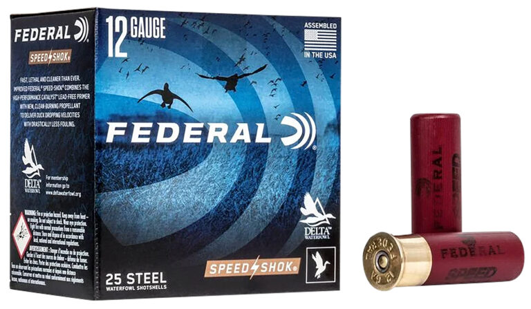 Federal Speed-Shok Steel Shotgun Ammo 12 ga. 3 in. 1 1/8 oz. 2 Shot High Velocity 25 rd.