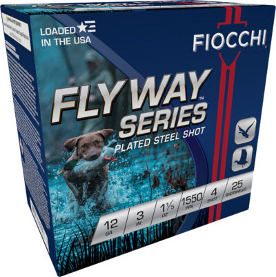 Fiocchi 123ST154 Flyway  12Gauge 3″ 1 1/5oz 4Shot 25 Per Box/10 Case