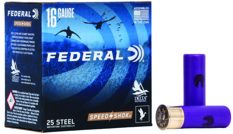 Federal WF1682 Speed-Shok  16Gauge 2.75" 15/16oz 2Shot 25 Per Box/10 Case
