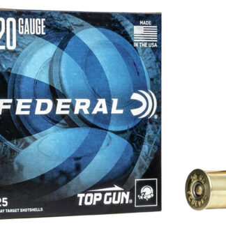 TOP GUN 20 GAUGE 2-3/4'' #7.5 SHOT SHOTGUN AMMO TOP GUN 20 GAUGE 2-3/4'' 7/8OZ #7.5 SHOT 1210 FPA 25/BOX