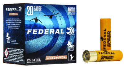 Federal WF2092 Speed-Shok  20Gauge 3″ 7/8oz 2Shot 25 Per Box/10 Case