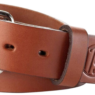 1791 Gunleather BLT013842CBRA 01  Gun Belt Classic Brown Leather 38/42 1.50" Wide Buckle Closure