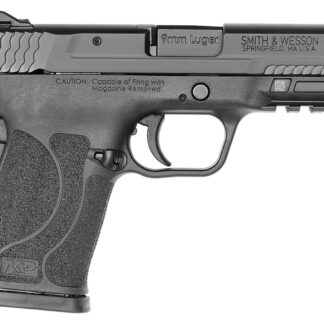 Smith & Wesson 12437 M&P Shield EZ M2.0 Micro-Compact Frame 9mm Luger 8+1, 3.67" Black Armornite Steel Barrel & Serrated Slide, Matte Black Polymer Frame w/Picatinny Rail, Grip Safety