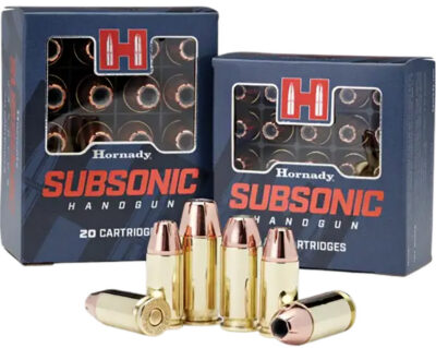 Hornady 91369 Subsonic Handgun 40S&W 180gr Hornady XTP Subsonic 20 Per Box/10 Case