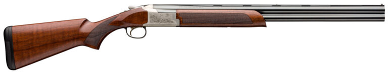 Browning 0182093005 Citori 725 Feather Full Size 12 Gauge Break Open 3" 2rd 26" Blued Over/Under Vent Rib Barrel, Engraved Silver Nitride Aluminum Receiver, Fixed Grade II/III Black Walnut Stock