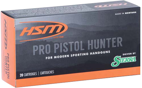 HSM 500SW9N Pro Pistol  500 S&W Mag 400 gr Jacketed Soft Point 20 Per Box/ 25 Case