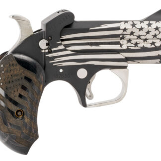 Bond Arms Old Glory Black 45LC/410 3.5in Blk cera w/ Silver Flag brl
