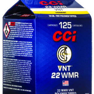 CCI 929CC VNT Rimfire 22WMR 30gr Varmint Tipped 125 Per Box/10 Case