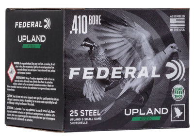 Federal USH4106 Upland Field & Range 410Gauge 3″ 3/8oz 6Shot 25 Per Box/10 Case