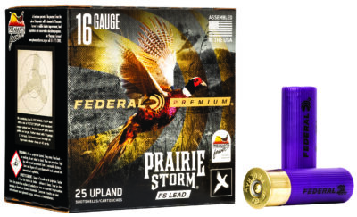 Federal PFX164FS4 Premium Prairie Storm FS 16Gauge 2.75″ 1 1/8oz 4Shot 25 Per Box/10 Case