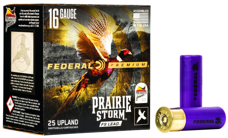 Federal PFX164FS4 Premium Prairie Storm FS 16Gauge 2.75" 1 1/8oz 4Shot 25 Per Box/10 Case