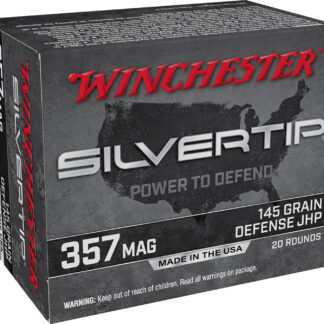 Winchester Ammo W357ST Silvertip  357Mag 145gr Silvertip Jacket Hollow Point 20 Per Box/10 Case