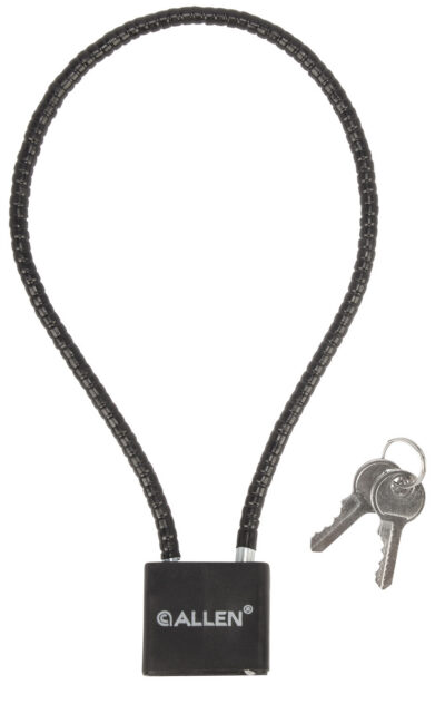 Allen 15414 Cable Gun Lock  Open With Key Black Stainless Steel Firearm Fit- Handgun/Rifle/Shotgun