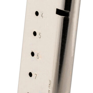 Mec-Gar MGCG4508NPF 1911 Government 8rd 45 ACP, Nickel Stainless Steel