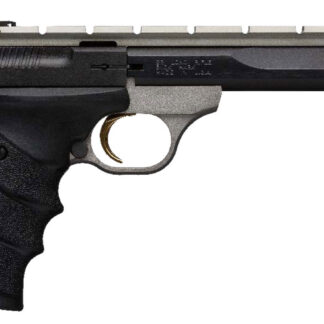 Browning 051564490 Buck Mark Contour 22 LR 10+1 5.50" Contoured Barrel, Matte Black Optic Ready/Serrated Steel Slide, Gray Anodized Aluminum Frame, Black Ultragrip RX Grips