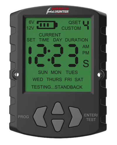 American Hunter AHUTM Universal Digital Timer  6/12 Volt, 1-30 Seconds Feed Rate, 2 Quick/16 Custom Settings