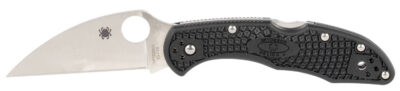 Spyderco C11FPWCBK Delica 4 Lightweight 2.87″ Folding Wharncliffe Plain VG-10 SS Blade Black  Textured FRN Handle Includes Pocket Clip