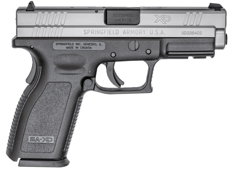 Springfield Armory XD9301 XD Service *CA Compliant 9mm Luger 10+1 4" Black Melonite Steel Barrel, Serrated Stainless Steel Slide, Black Polymer Frame w/Picatinny Rail