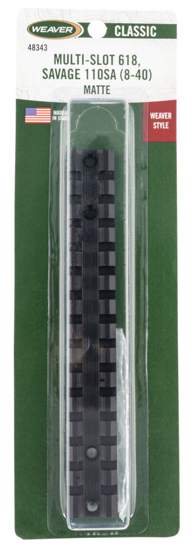 Weaver Classic Multi Slot Base Matte Black Savage 110 SA 840 Blister Pack
