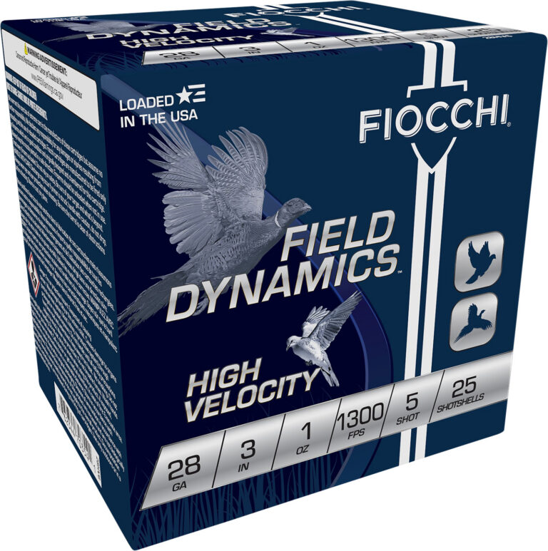 Fiocchi 283HV5 Field Dynamics High Velocity 28Gauge 3" 1oz 5Shot 25 Per Box/10 Case
