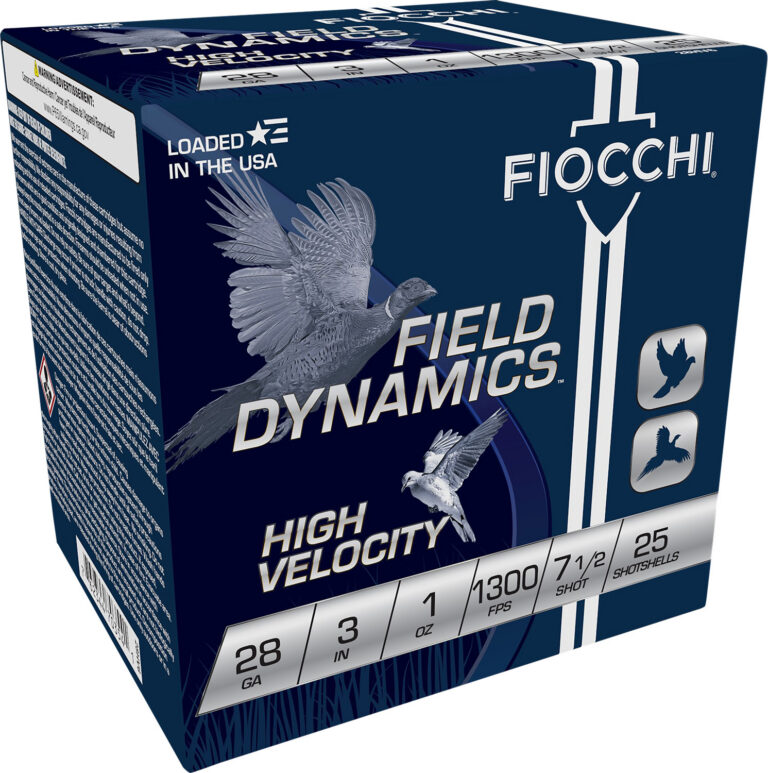 Fiocchi 283HV75 Field Dynamics High Velocity 28Gauge 3" 1oz 7.5Shot 25 Per Box/10 Case