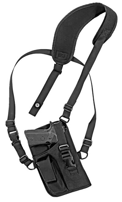 GrovTec US Inc GTHL15105R Trail Pack  Shoulder Black Nylon Harness Fits Large Semi-Auto Fits 4.50-5″ Barrel Right Hand