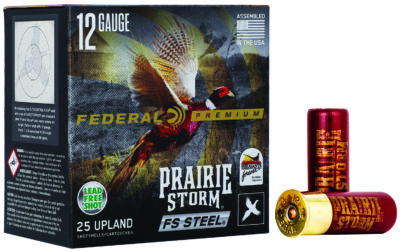 Federal PFSX147FS4 Premium Prairie Storm FS 12Gauge 2.75″ 1 1/8oz 4Shot 25 Per Box/10 Case