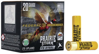 Federal PFSX207FS4 Premium Prairie Storm FS 20Gauge 3″ 7/8oz 4Shot 25 Per Box/10 Case