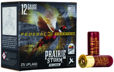 Federal Premium Prairie Storm Shotgun Ammo 12 ga. 2.75 in. 1 1/4 oz. 5 Shot FS Lead 25 rd.