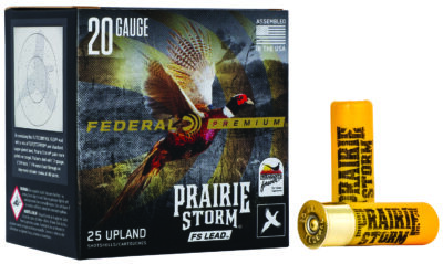 Federal Premium Prairie Storm Shotgun Ammo 20 ga. 2 3/4 in. 1 oz. 6 Shot FS Lead 25 rd.