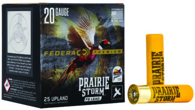 Federal Premium Prairie Storm Shotgun Ammo 20 ga. 3 in. 1-1/4 oz. 4 Shot FS Lead 25 rd.