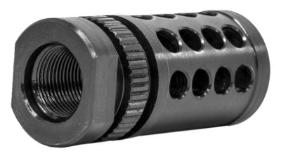 GrovTec US Inc GTHM317 G-Nite Flash Suppressor Black Nitride Steel with 1/2″-28 tpi Threads for 223 Cal