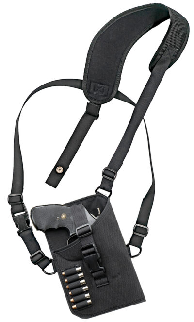 GrovTec US Inc GTHL15102R Trail Pack  Shoulder Black Nylon Harness Fits Med/Lg DA Revolver Fits 3-4″ Barrel Right Hand